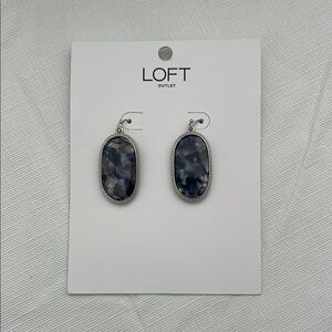 LOFT Silver and Blue Earrings